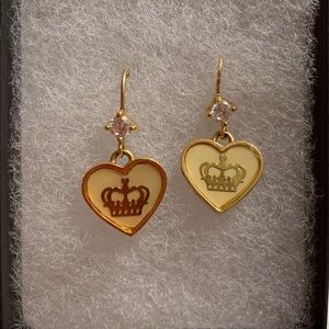 Juicy Couture Heart Drop Earrings